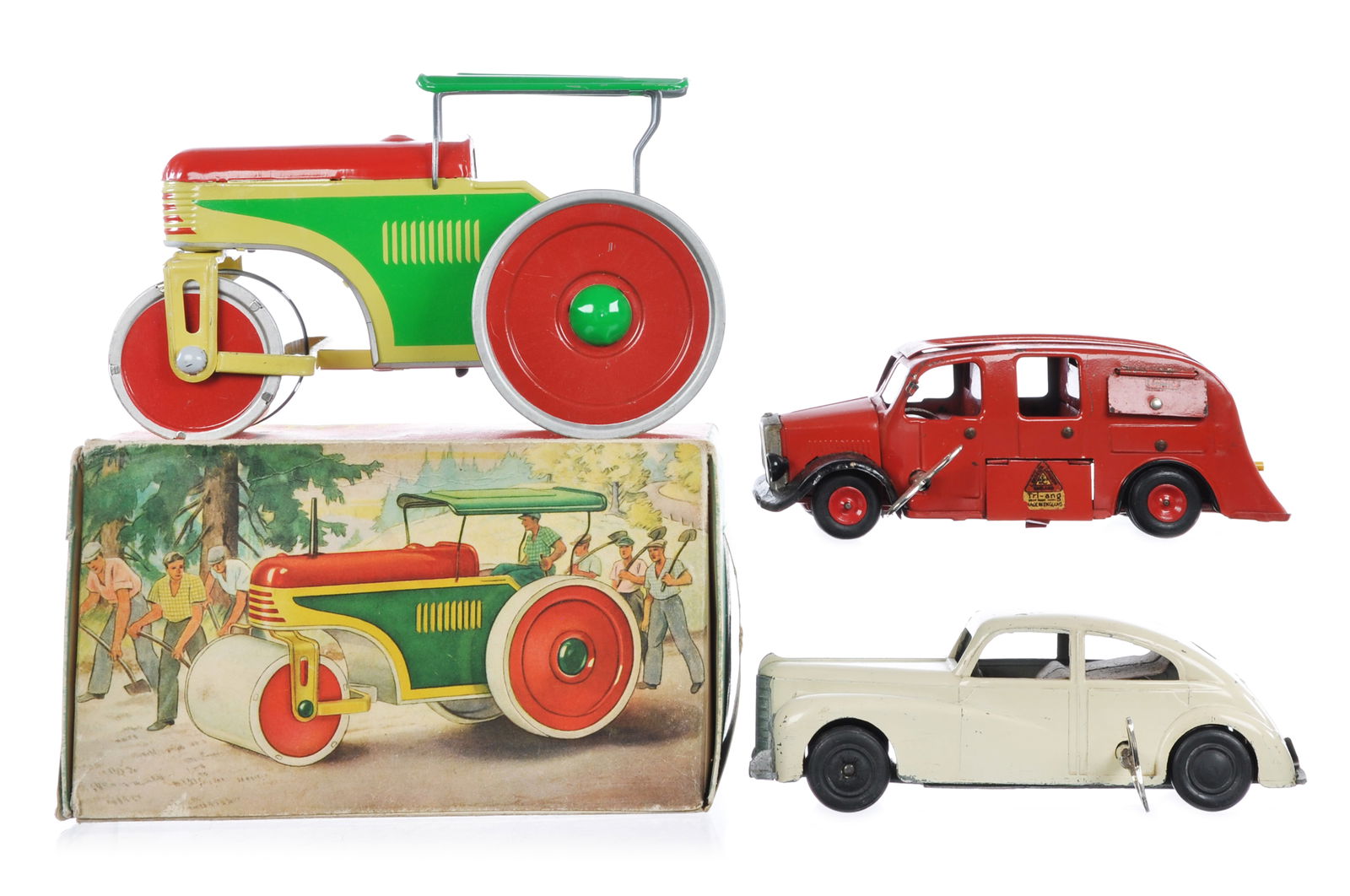 (3) European Tin Litho Windup Vehicles VEB/Triang/Mettoy (1 of 6)