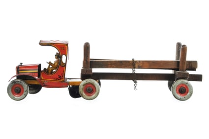 F. Strauss Windup No. 112 Timber King Lumber Truck