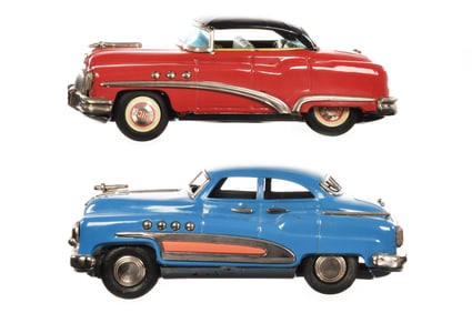 (2) Modern Toys TM & Nomura TN Buicks Japanese Tin