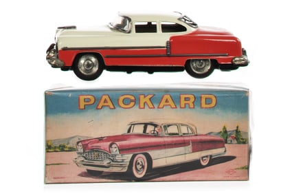 Daiya New Packard Japanese Tin Friction Car Boxed