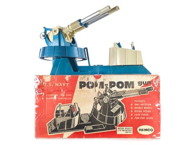 Remco Batt. Op. U.S. Navy Pom-Pom Gun Boxed