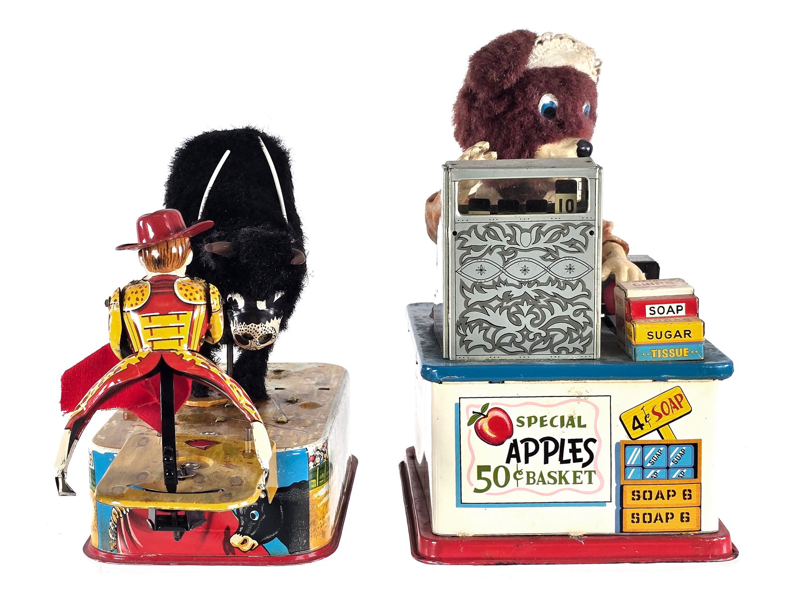 (2) Batt. Op. Toys Linemar Super Susie & Cragstan El Toro (1 of 5)