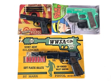 (2) Toy Guns in Packaging Marx WWSA & Others