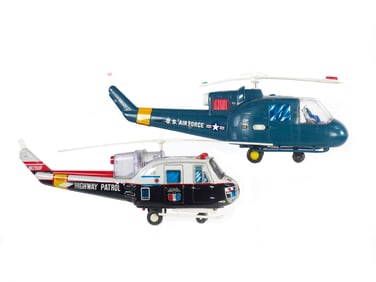 (2) Batt. Op. Highway Patrol & U.S. Air Force Helicopters