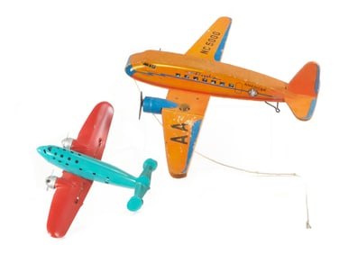 (2) Fisher-Price American Flagship & Wyandotte Defense Bomber Planes