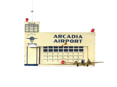 Arcade Toys Arcadia Airport with Airplane