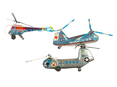 (3) Japanese Tin Helicopters TN/Yonezawa/Other