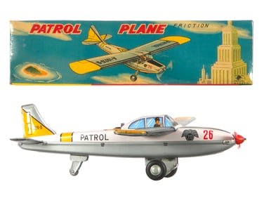 Momoya Japanese Tin Patrol Plane Boxed