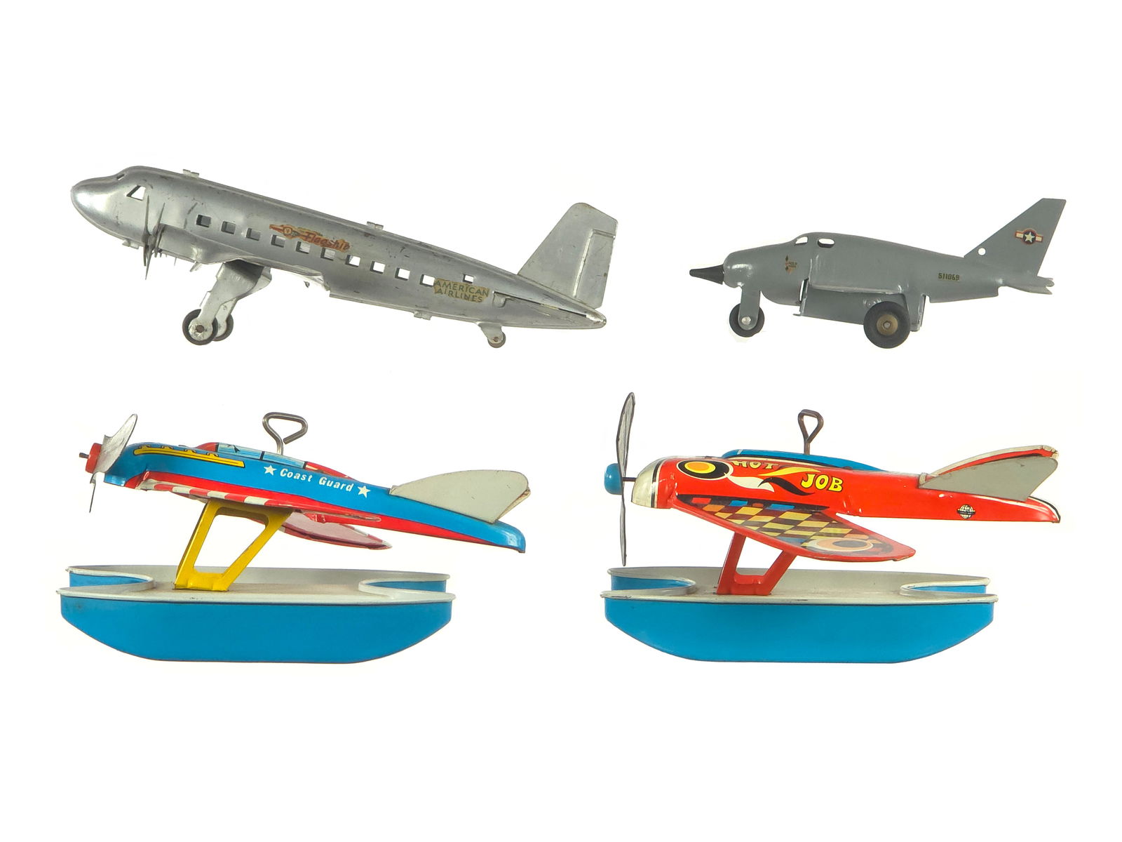 (4) Pressed Steel Airplanes Marx/Wyandotte/Ohio Art (1 of 5)