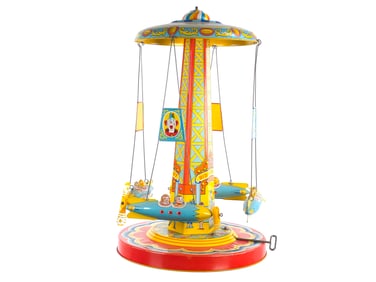 Chein No. 400 Ride-A-Rocket Rocket Ride Merry-Go-Round