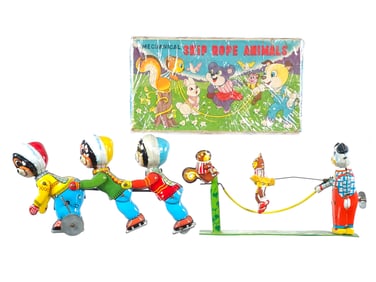 (2) TPS Skating Bears & Skip Rope Animals Boxed