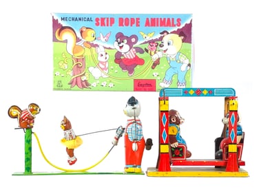 (2) TPS Skip Rope Animals Boxed & Yone Bear Swing