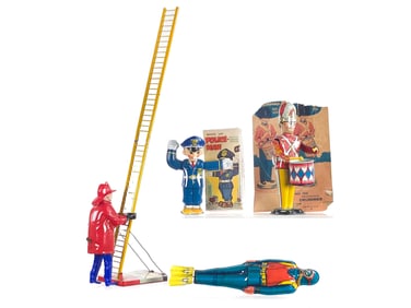 (4) Tin Windup Toys Boxed Marx/Chein/TN