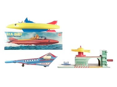 (3) Assorted Space & Sea Toys Marx & Others