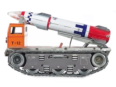 Daiya T-12 Guided Missile Tank Japan Tin Toy