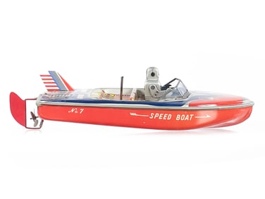 Marusan SAN No. 7 Robot Boat Windup Speed Boat