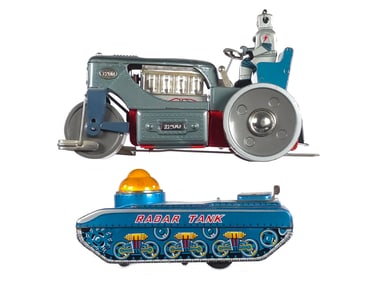 (2) Japanese Tin Robot & Space Vehicles