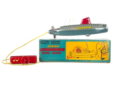 Linemar Atomic Submarine R/C Batt. Op. w/Box