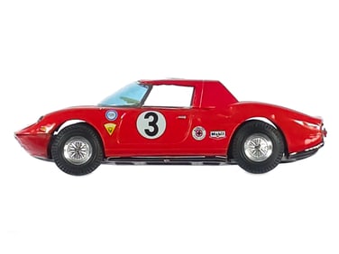 ATC Tin Friction Ferrari Berlinetta 250 Le Mans Race Car