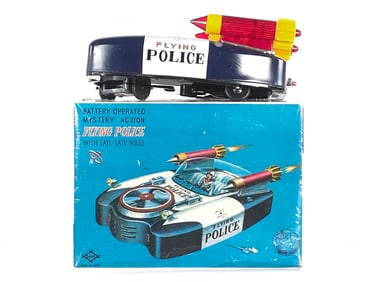 Daiya Flying Police Car Boxed Japanese Tin