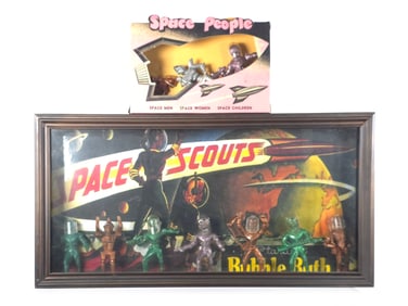 Archer Space People Boxed & Framed Space Scouts Bubble Bath Display