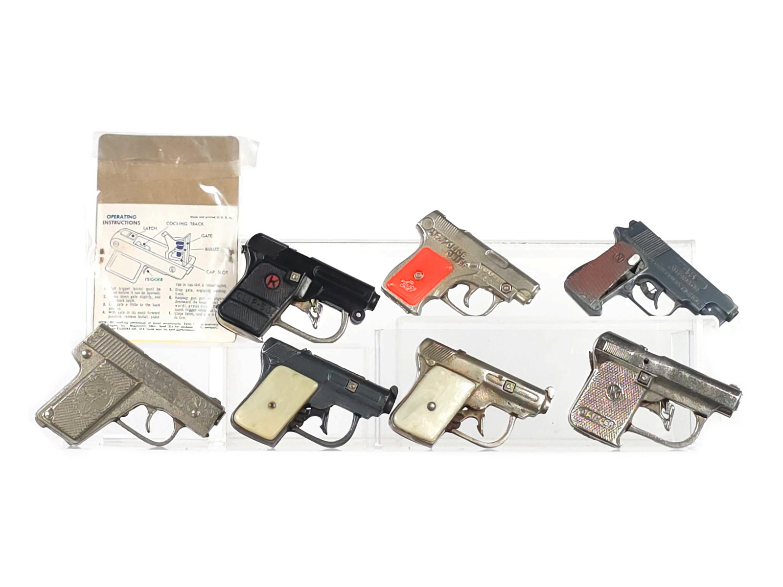 (8) Small Kilgore Cap Guns - 2
