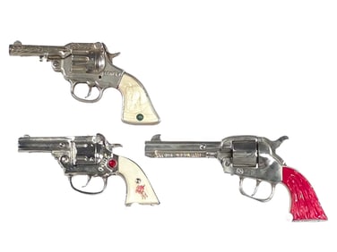 (3) Cowboy Style Cap Guns