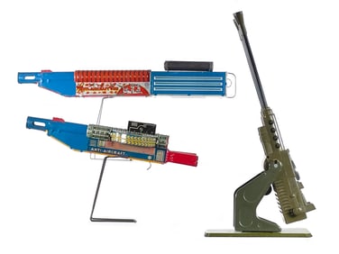 (3) Marx Toy Machine Guns