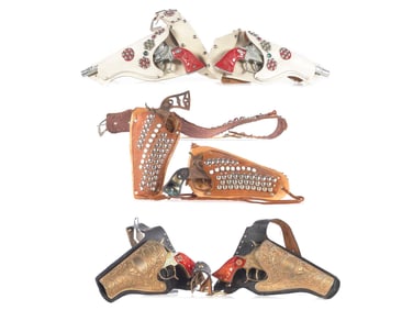 Texan, Cowboy 44, Bronco, Lone Ranger Cap Guns & Holsters