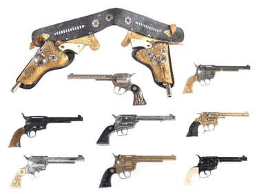 (10) Assorted Toy Guns & Holster