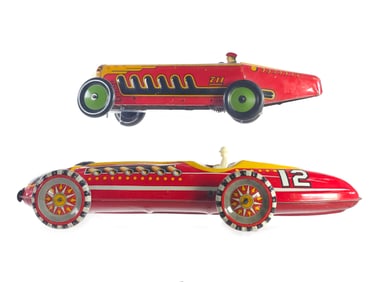 (2) Rare Marx Giant King Racer & Super Streamline Racer