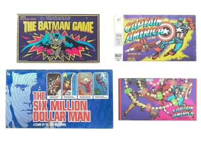 (3) Assorted Super Hero Board Games