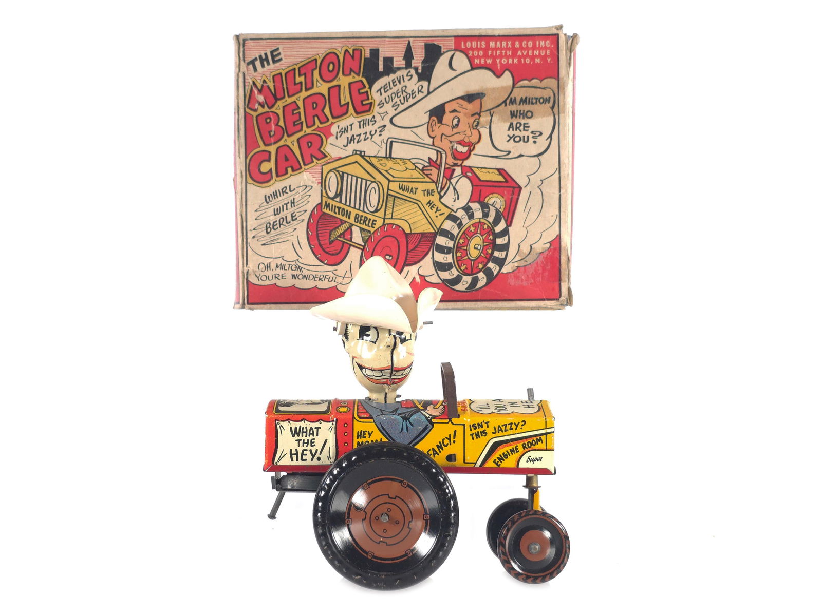 Marx Tin Litho Windup The Milton Berle Car Boxed (1 of 4)