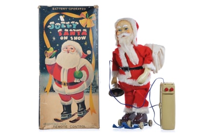 Alps R/C Batt. Op. Jolly Santa on Snow Boxed