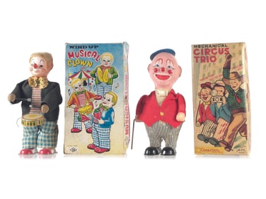 (2) Nomura TN Musical Clown & Alps Circus Trio Boxed