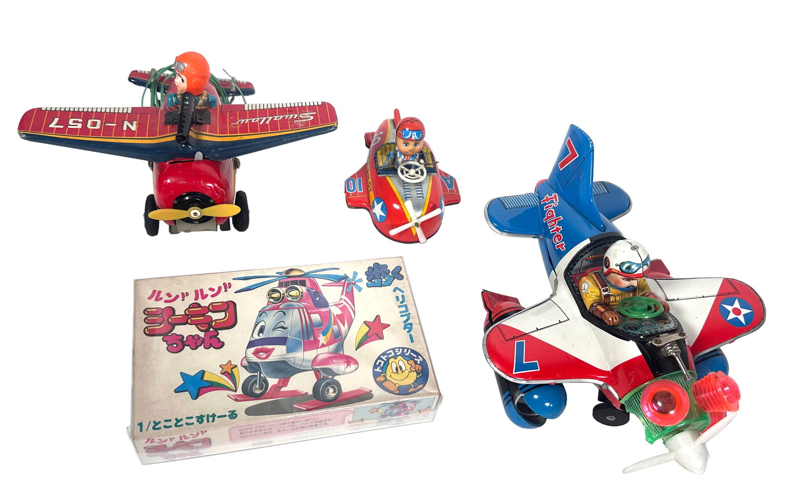 Airplane Tin Oddity Lot Japanese Makers (1 of 5)