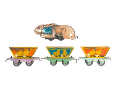 Rare Marx "Bunny Express" O Gauge Windup Train Toy