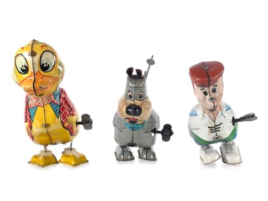 (3) Marx The Jetsons George & Astro & Windup Duck