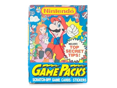 Topps Nintendo Game Pack Scratch-Off Game Cards Stickers