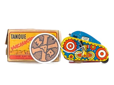 Plastimarax (Marx Mexico) Turn Over Tank Mint Boxed