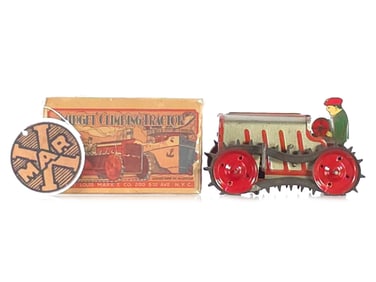 Marx Midget Tractor Early 1930s Boxed