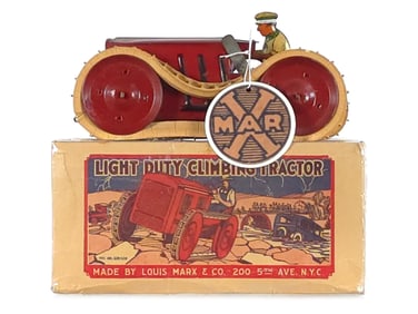 Marx 1929 Climbing Tractor Mint Boxed