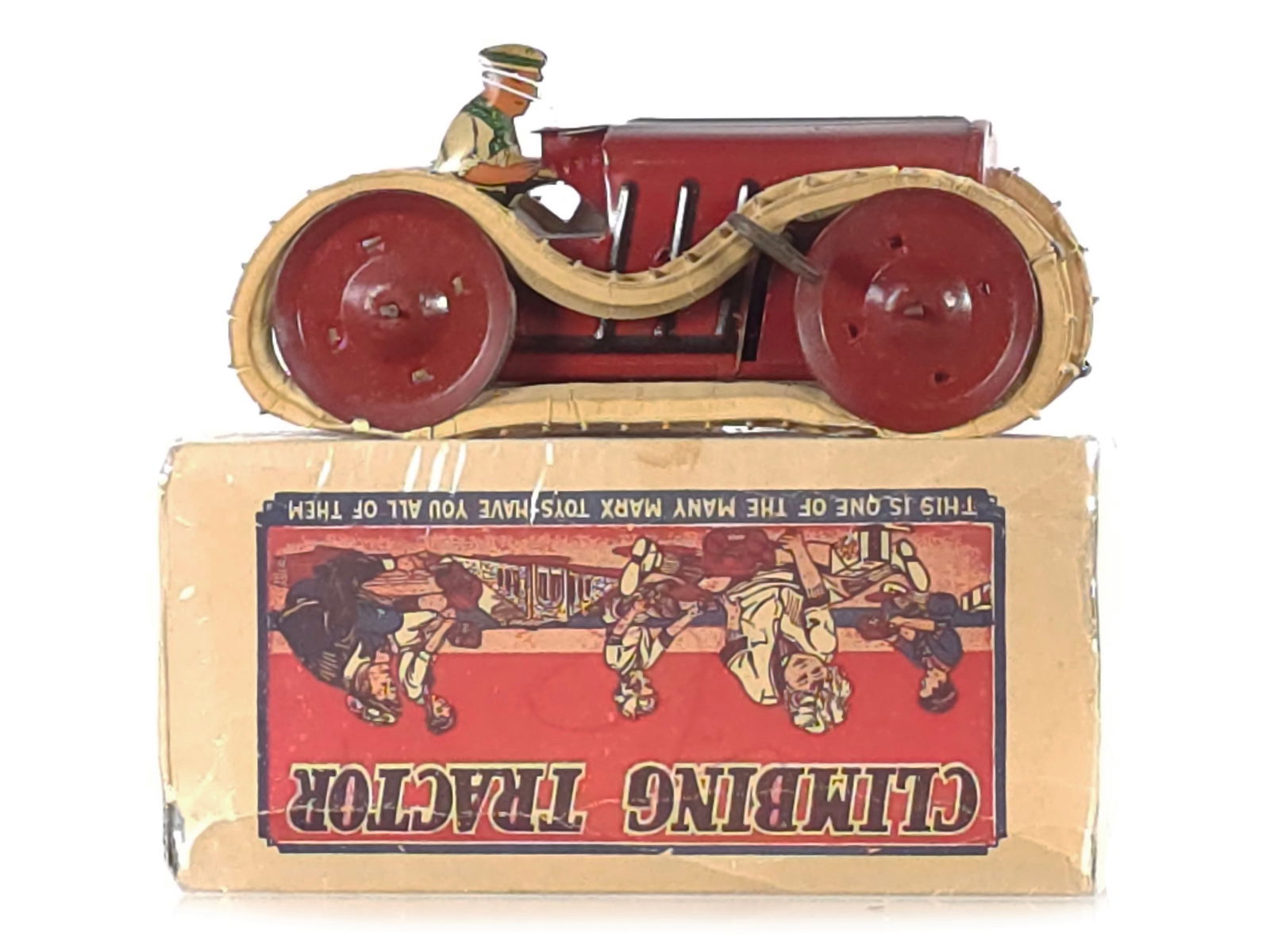 Marx 1929 Climbing Tractor Mint Boxed - 2