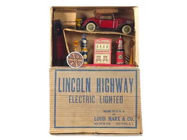 Marx 1933 Lincoln Highway Set Boxed