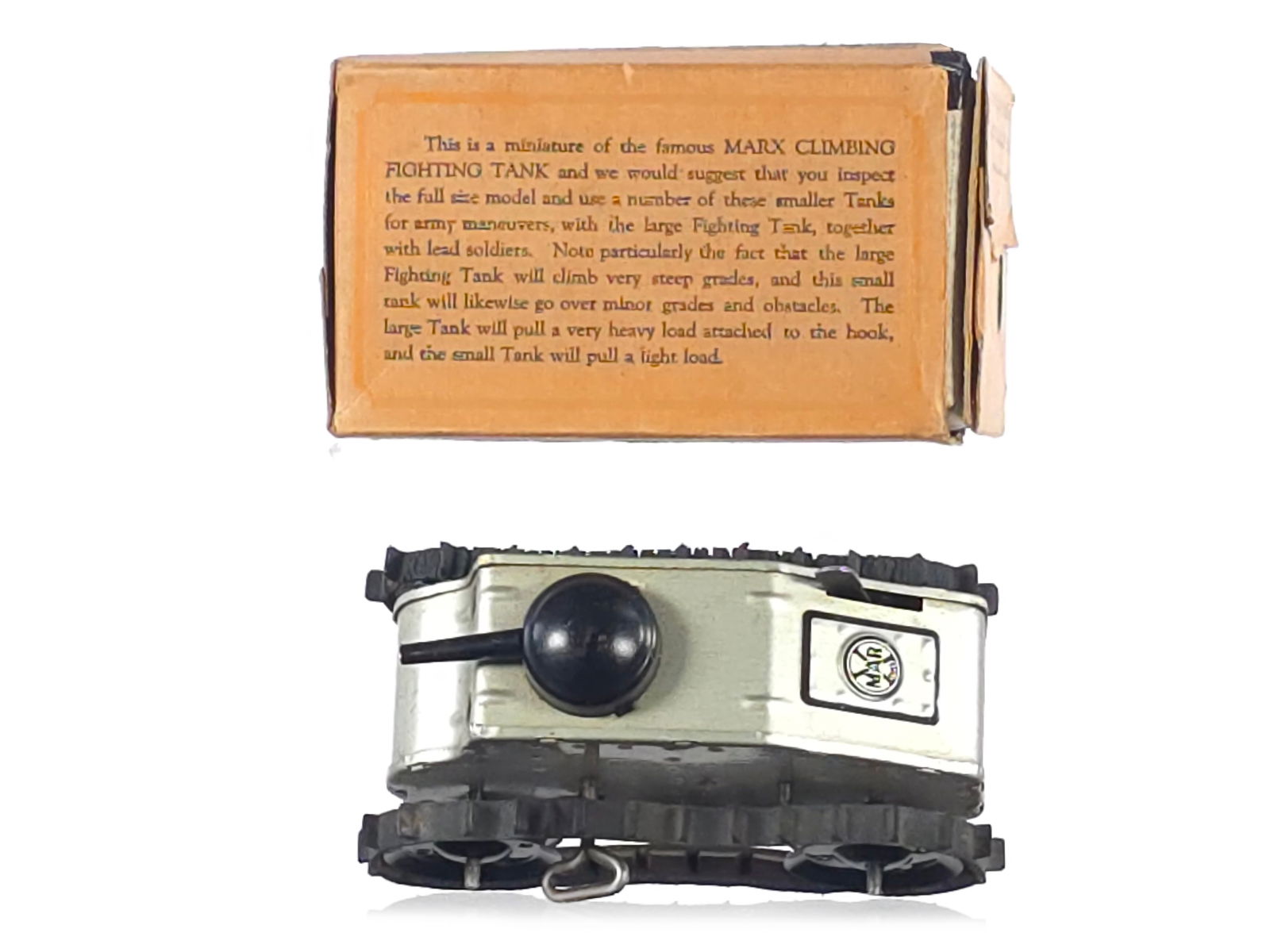 1930 Marx Midget Climbing Fighting Tank Version #2 Boxed - 3