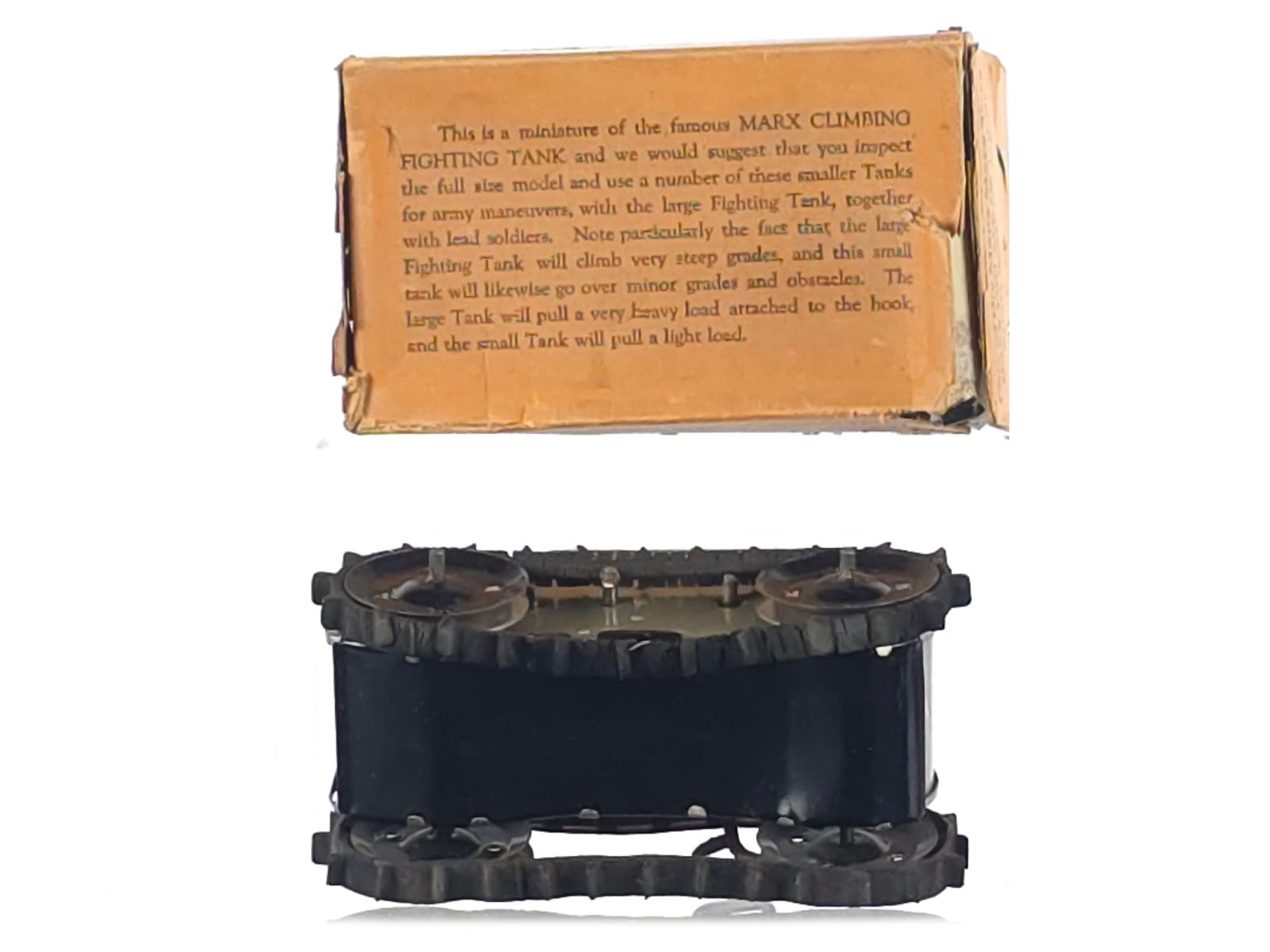 1930 Marx Midget Climbing Fighting Tank Version #2 Boxed - 4