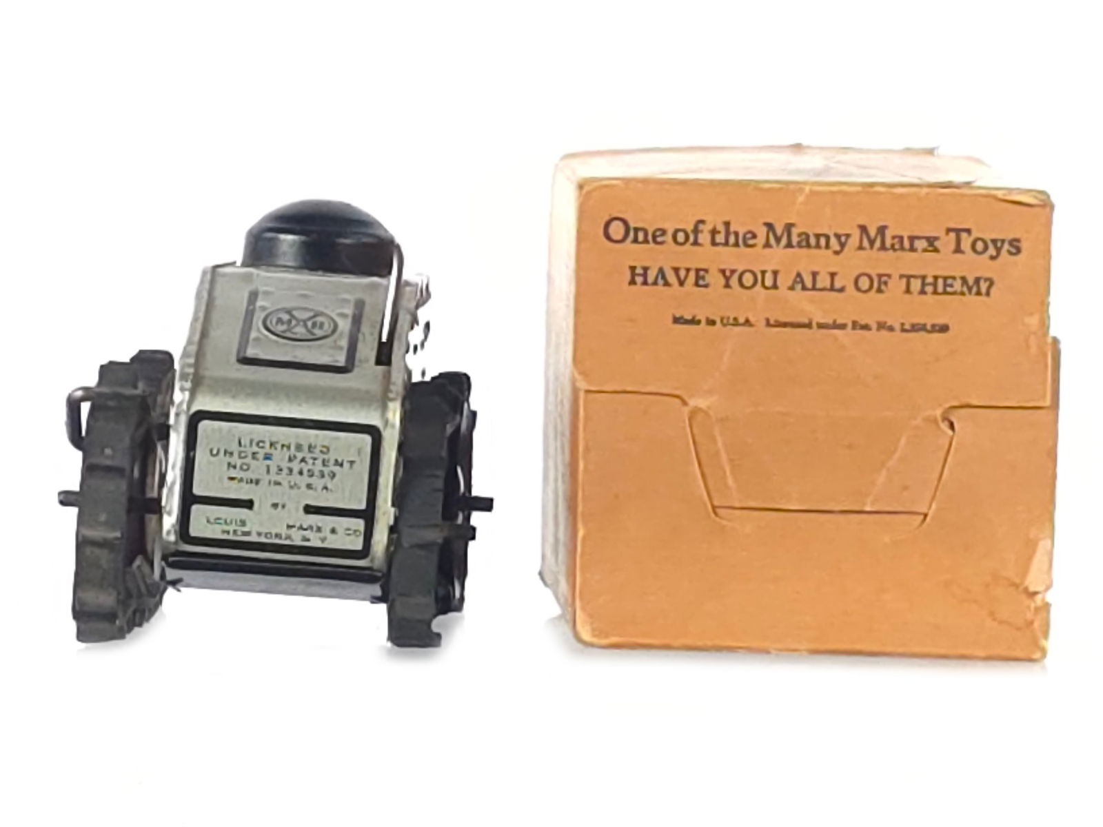 1930 Marx Midget Climbing Fighting Tank Version #2 Boxed - 6