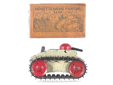 1930 Marx Midget Climbing Fighting Tank Version #2 Boxed