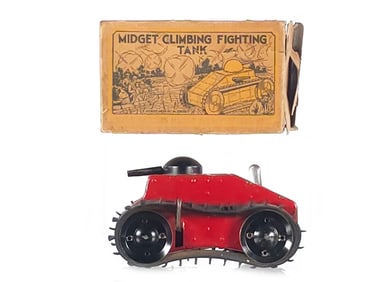1930 Marx Midget Climbing Fighting Tank Version #2 Boxed