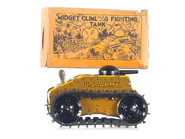 Mid-1930s Marx Midget Climbing Fighting Tank Version #3 Boxed